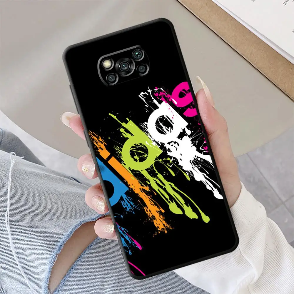 Trendy Sports Brands Art Phone Case for Xiaomi Poco X4 GT M5 C40 X3 X4Pro 5G X3 NFC X3 Pro F3 M5s X5Pro 5G Matte Armor Cover