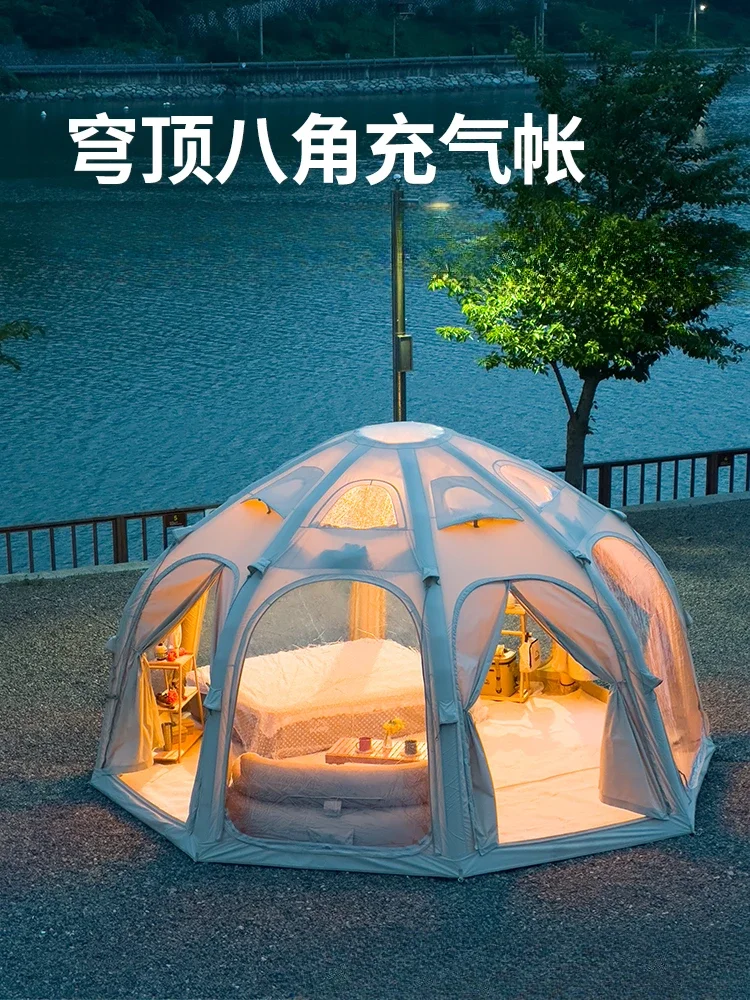 17.67 ㎡ inflatable balloon tent outdoor camping sunshade starry sky ball overnight rain and sun protection