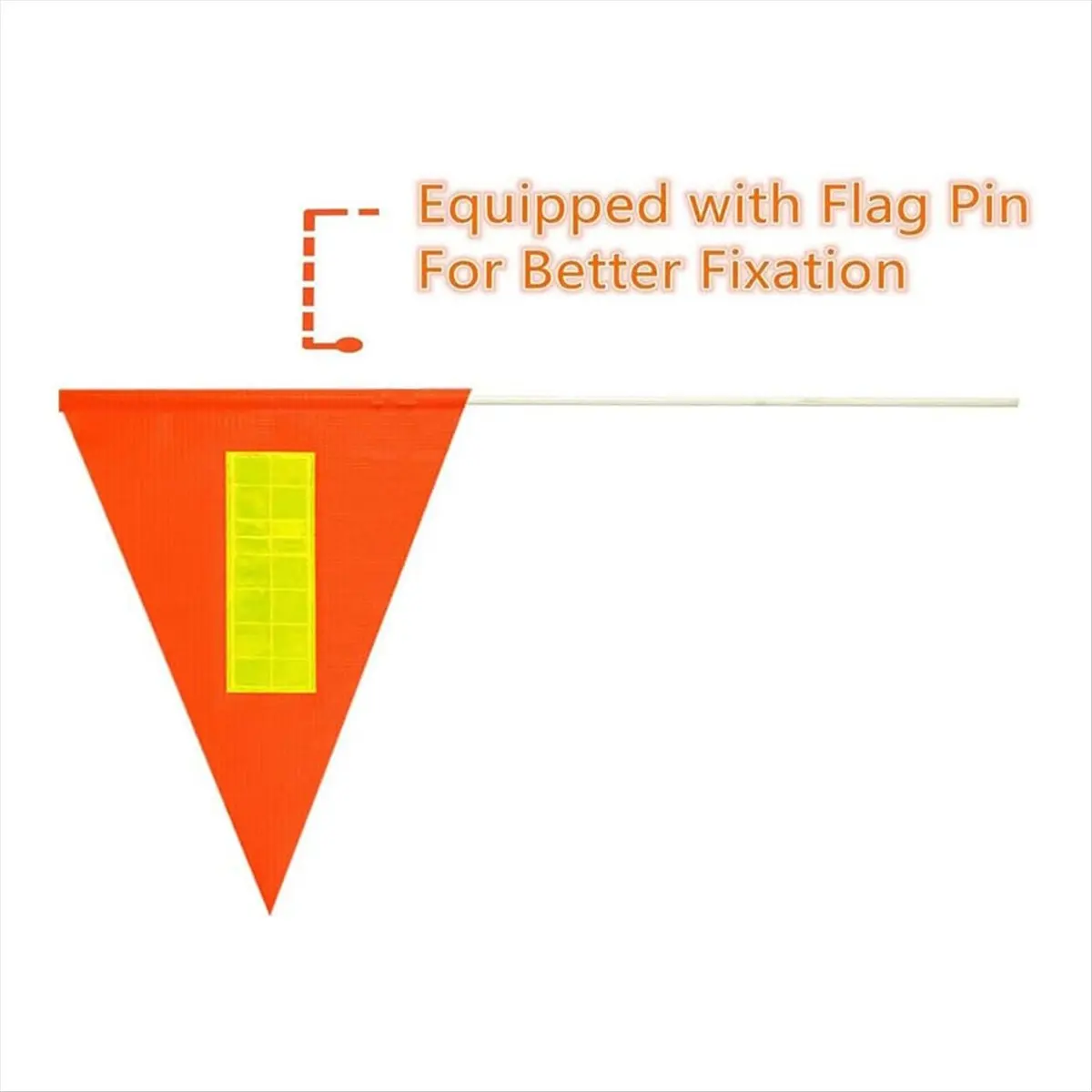 

2 шт. флаг безопасности для велосипеда с столбом, 6 футов, регулируемый столб из полиэстера, водонепроницаемые защитные флаги
