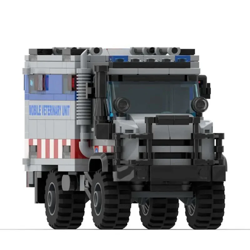 Neue MOC baustein auto modell Unimog lkw modulare baustein kinder spielzeug geschenk DIY montage set