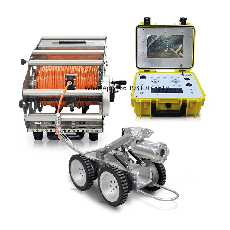 Electric Lifting Sewage Drainage Pipe Inspection Crawling Robot Pan Tilt Zoom Camera