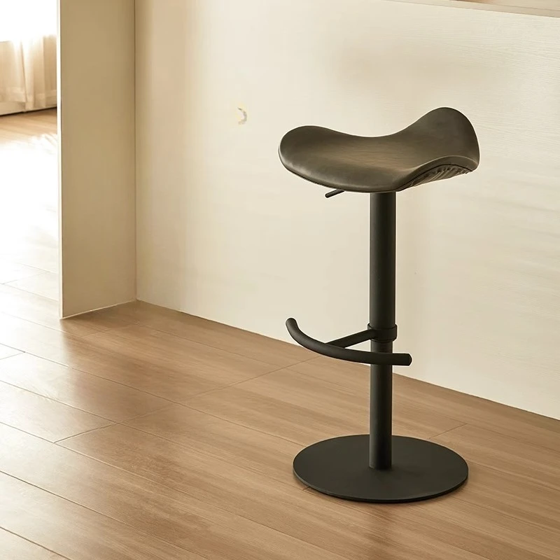 

Light luxury Bar chair Home club Stainless adjustable comfortable bar stool american Minimalist taburetes de cocina furniture