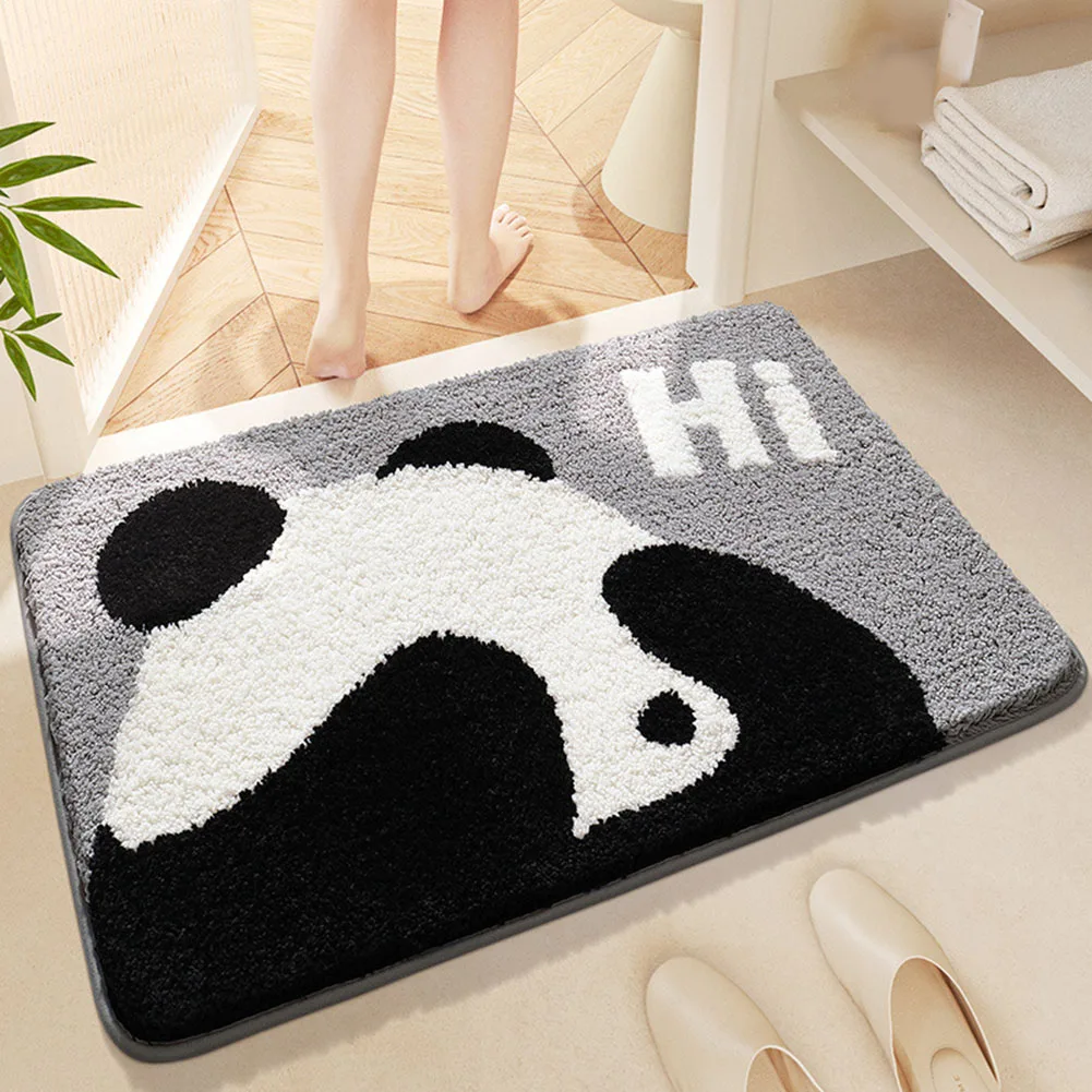 

Non-Slip Shower Mat Cute Cartoon Design Shower Rug Durable Absorbent Quick-Drying Bath Mat Floor Mat For Bathroom