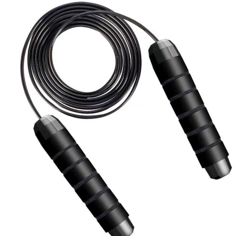 Jump rope Fast jump rope with ball bearing adjustable foam handle Steel jump rope suitable for fitness image 3