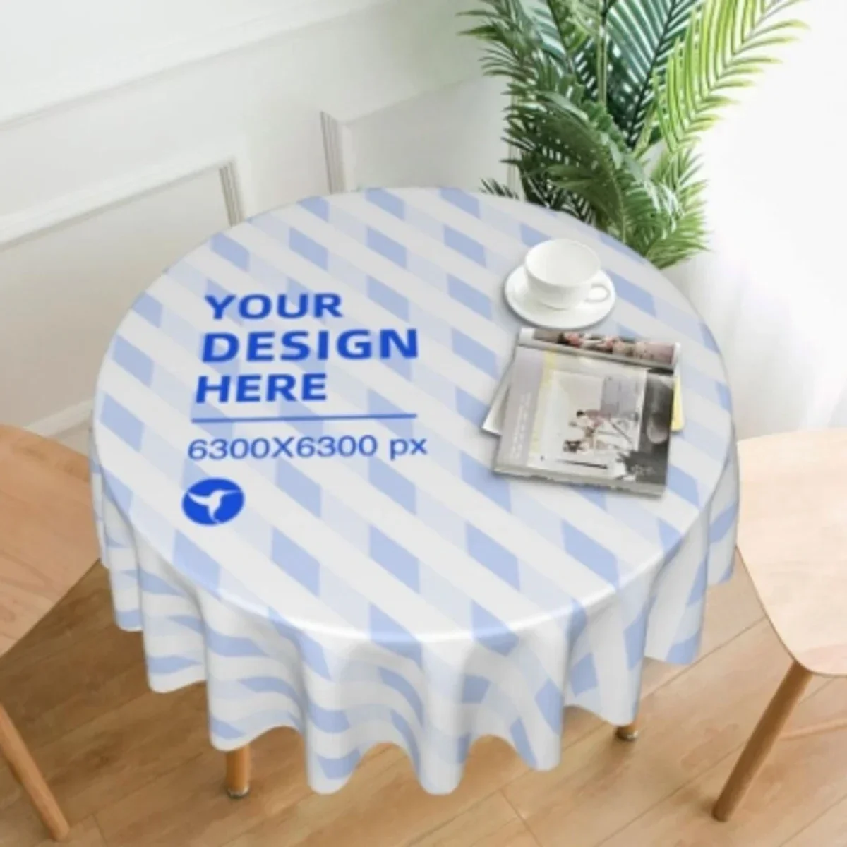 DIY Custom Circular Decorative Long Tablecloth With 60 Inch Bright Color And Anti Oil Stains Suitable For Restaurant Kitchens