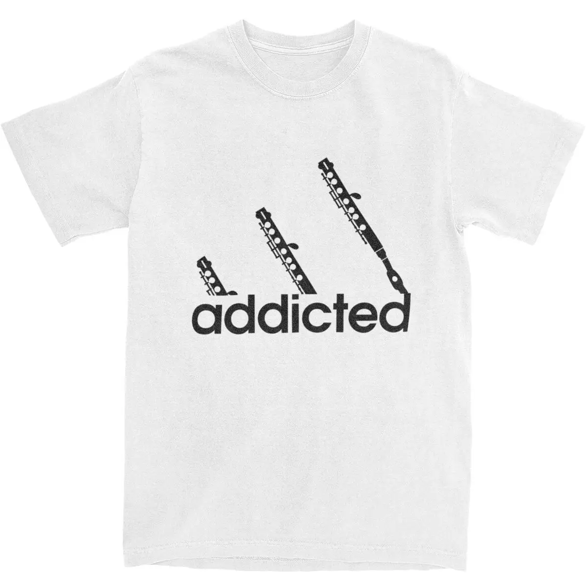 Piccolo Music Addicted T Shirts Apparel for Men Women 100% Cotton Hipster Piccolo Fan Lover Player T-shirt Short Sleeve Clothes