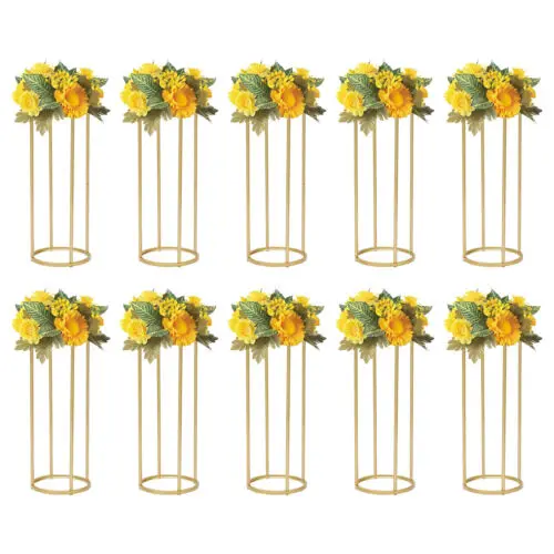 10개 직사각형 꽃 디스플레이 랙 웨딩 파티 DIY 테이블 장식 센터피스