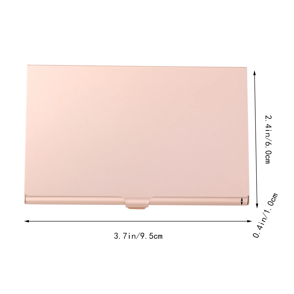 

2pcs Aluminum Alloy Business Card Holder Lightweight Ideal for Cards Metal Case Storage Desk Organizer