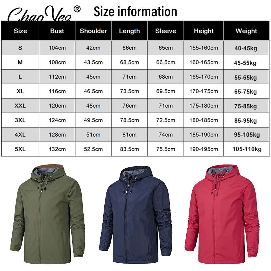 New Custom Logo Men Jacket DIY Print Brand Zipper Coat Windproof Waterproof Jacket Unisex Outdoor Jackets Sportswear Autumn