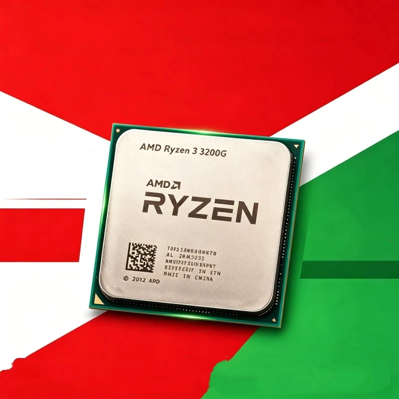 Replacement CPU For AM4 Motherboard AMD Ryzen 3 3200G Quad-Core 65W Integrated Vega 8 Graphics Tray Chip