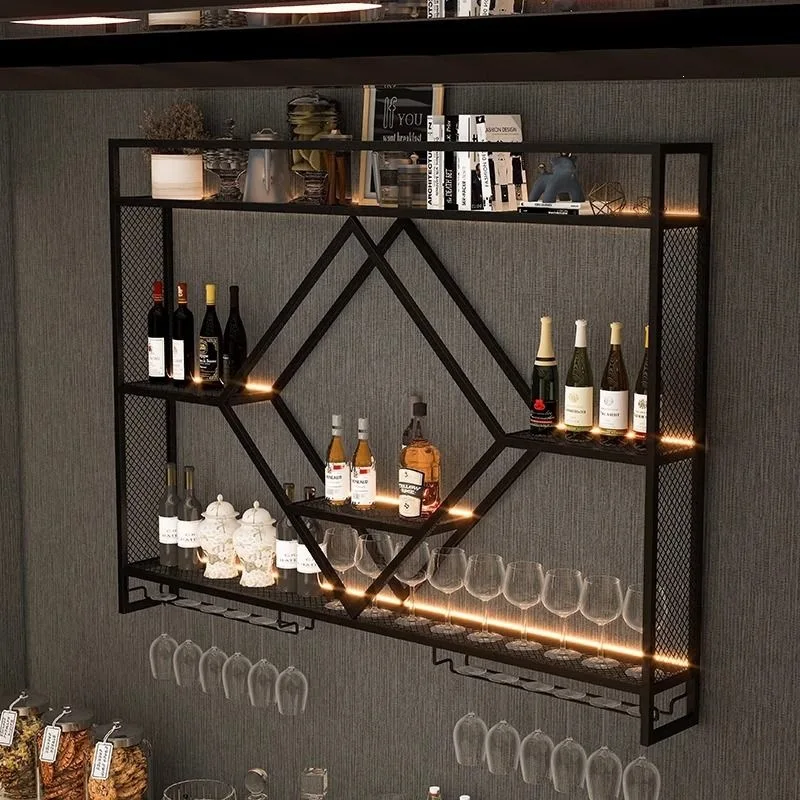 

PYJ wrought iron wall hanging wall living room bar dining room wall hanging wine rack