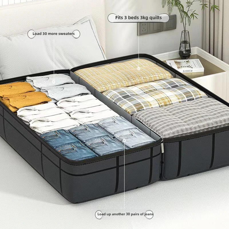 3/1PCS Large Capacity Storage Bags Waterproof Dustproof Foldable Organizer for Clothes Quilt Bedding Moving Packing Containers