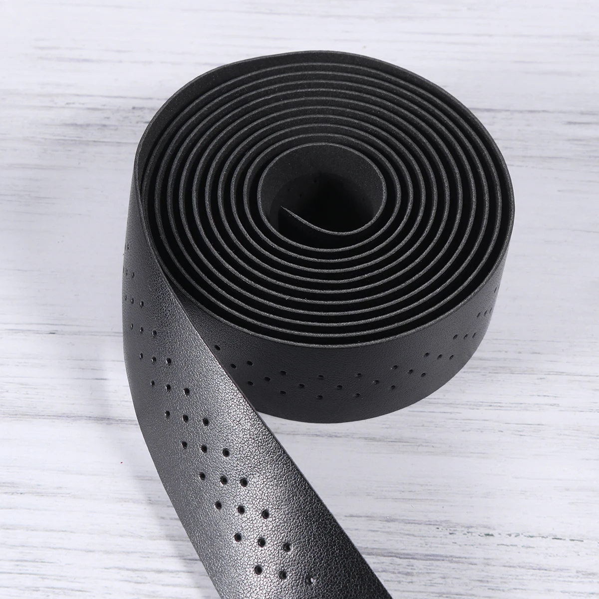 

1 Set Punching Handlebar Tape Pu Shock Absorbent Vibration Dampening Wrapping Belt For Mountain Road Bike Rainproof Skid