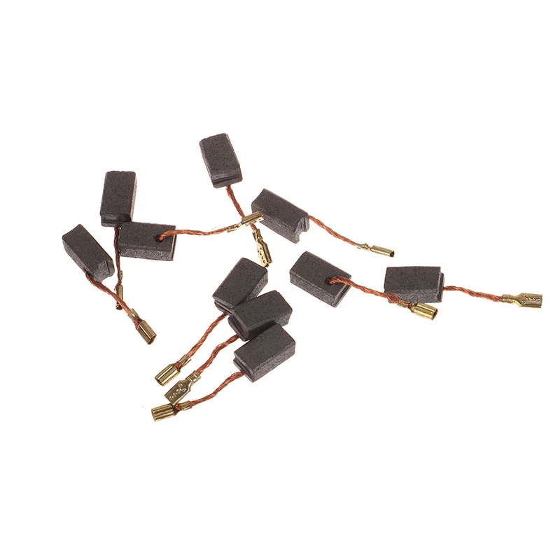 切断および研磨機用の電気カーボンブラシ,モーターアクセサリ,電動工具,6.5x8x13.5mm, 7-100, 10個 