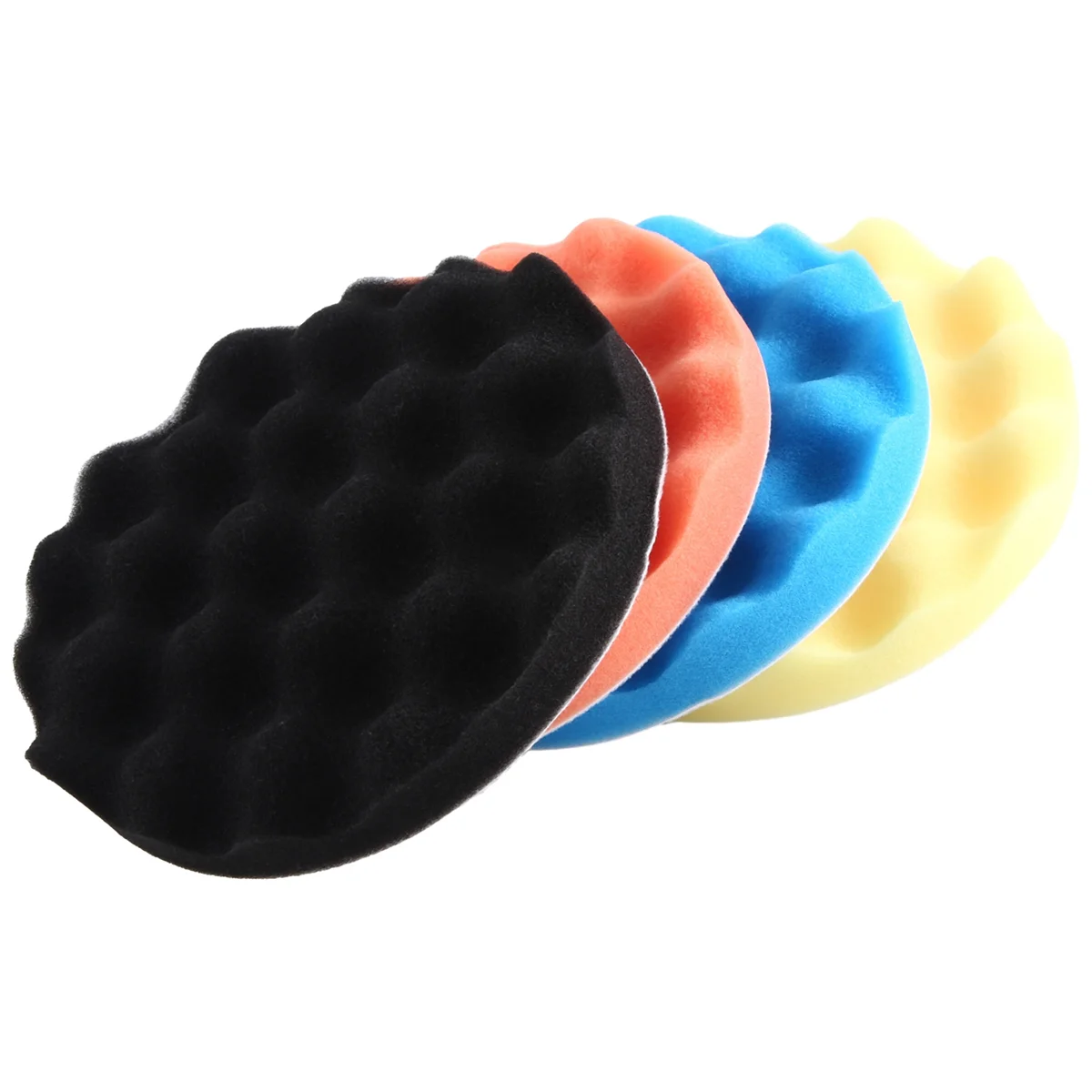 4Pcs 7inch/180mm Sponge Polishing Buffer Pad Kit Tool For Car