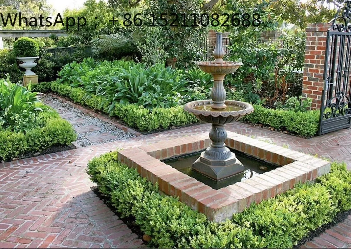 LLY cast iron fountain wishing pool water feature garden ornament Longhe starry sky gardening