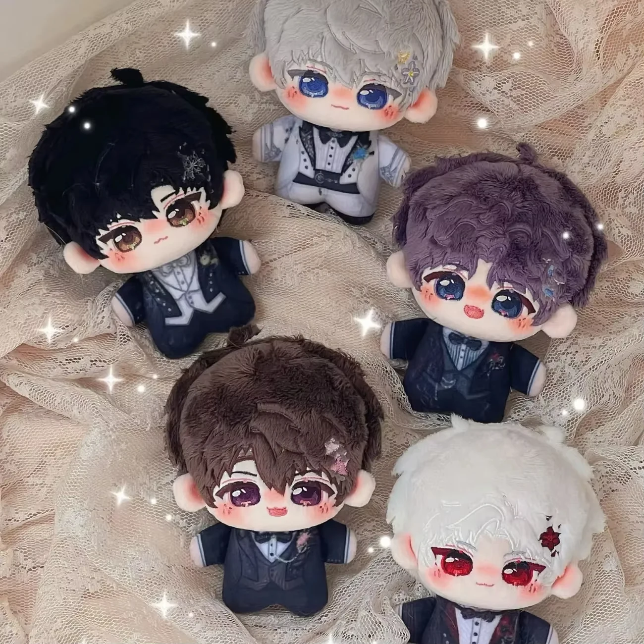 En Stock, figura de amor y espacio profundo de 10cm, Caleb Sylus Rafayel Xavier Zayne, muñeco de algodón, colgante, juego periférico, coleccionar juguetes, regalos