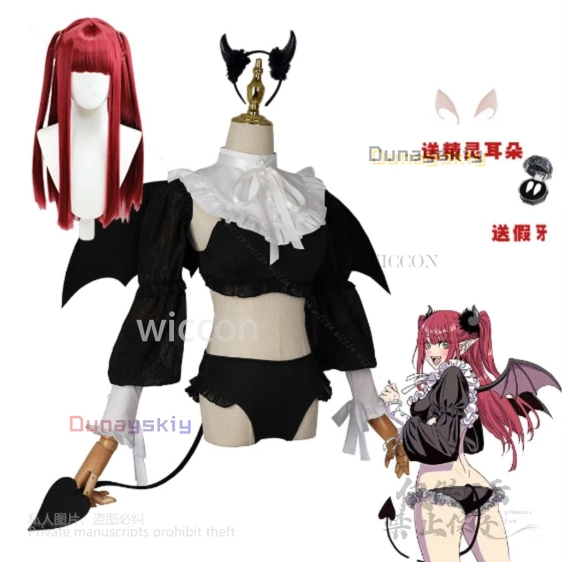 

Anime Dressing Doll Fall In Love Rizu Kyun 코스프레 Full Series Little Devil Costume Kuroe Shizuku Wings Tail Party Customized