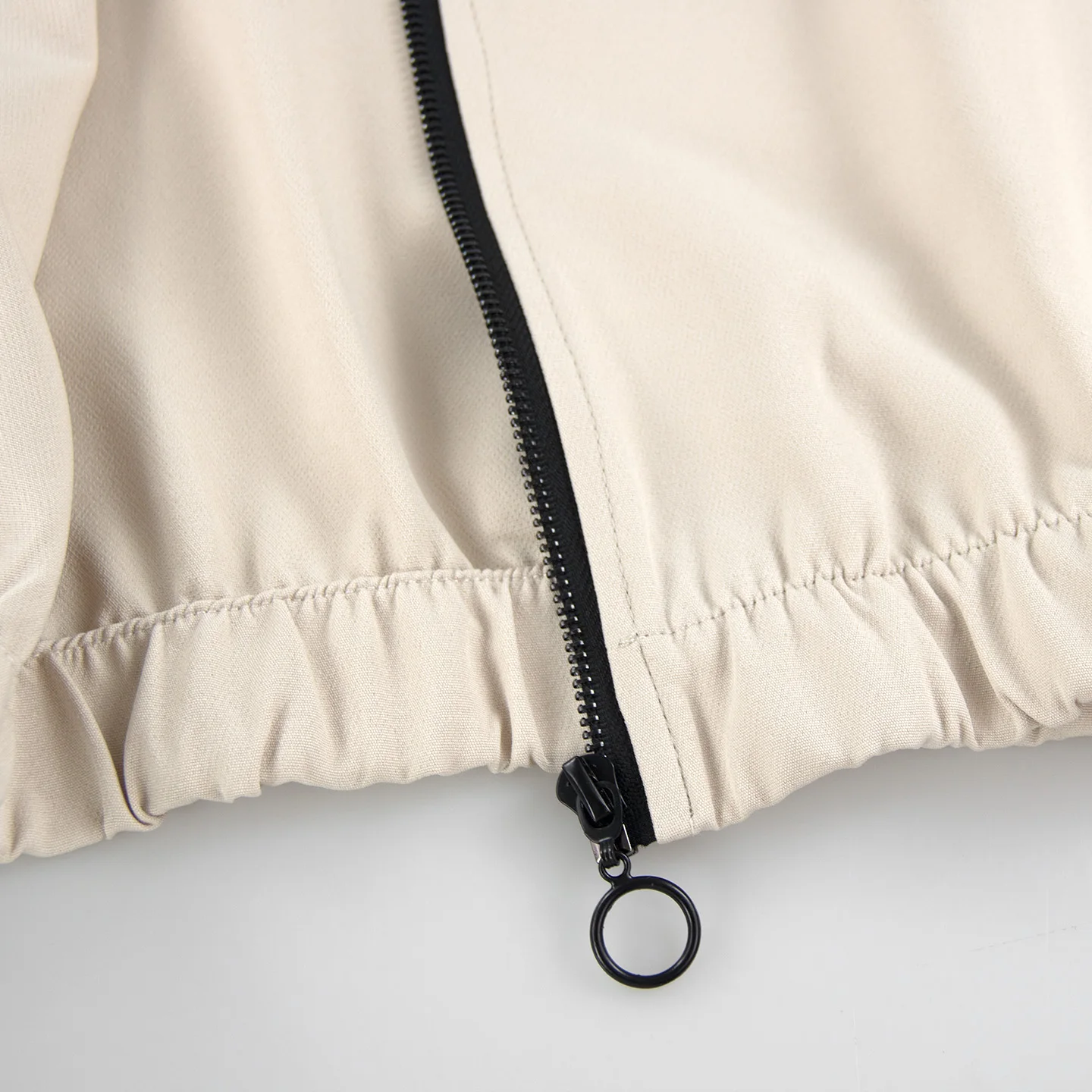 CH Damen Zweiteiliger Trainingsanzug mit Reißverschlussjacke und Weiten Hosen, Lässiger Sportanzug für Frühling und Herbst – Detail 8