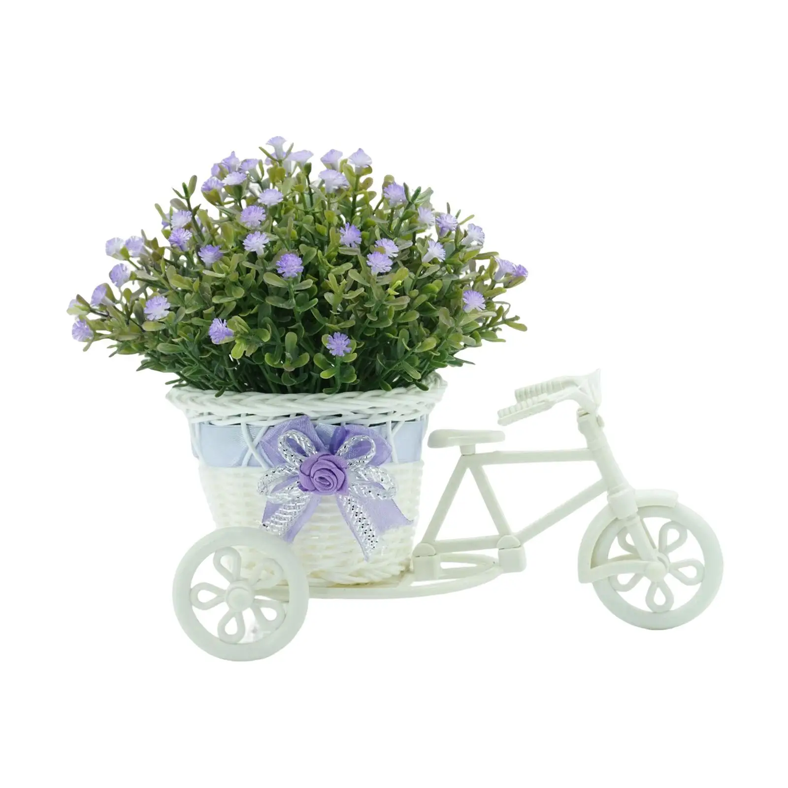 Vintage Flower Basket Container Tricycle Durable Creative Photo Props for Garden Home Backyard Ornament