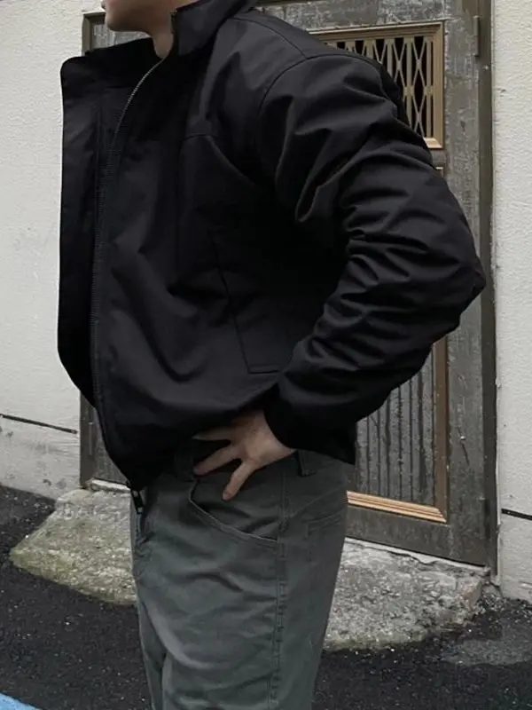 Trendy ort Volo da uomo Jaet Colletto alla coreana American High Street Sle Autunno Nuovo arrivo Casual Loose Fit Fibra di poliestere