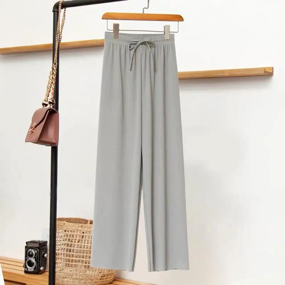 Frauen bequeme Freizeit hose vielseitige Damen elastische Hose mit hoher Taille und Kordel zug bequeme Hose mit lockerer Passform für den Sommer