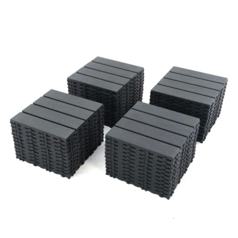 พลาสติก Interlocking Deck กระเบื้อง,44 Pack Patio Deck กระเบื้อง,12 "x 12" กันน้ํากลางแจ้งทุกสภาพอากาศ, patio Decking กระเบื้อง