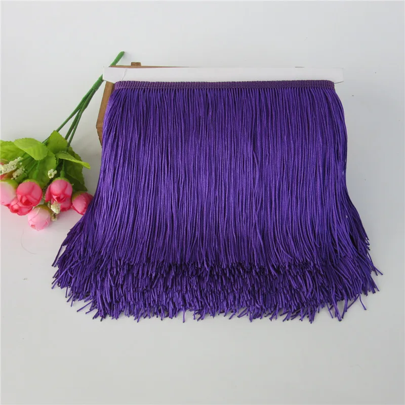 10Yard Lace Fringe Trim Tassel Fringe Trimming For DIY Latin Dress Stage Clothes Accessories Tassels Lace Ribbon FHL01