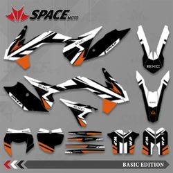 SPACE Full Motorcycle Graphics Decal Sticker For KTM SX SXF 125 250 350 2013 2014 2015 EXC EXC-F 125 250 300 350 2014 2015 2016