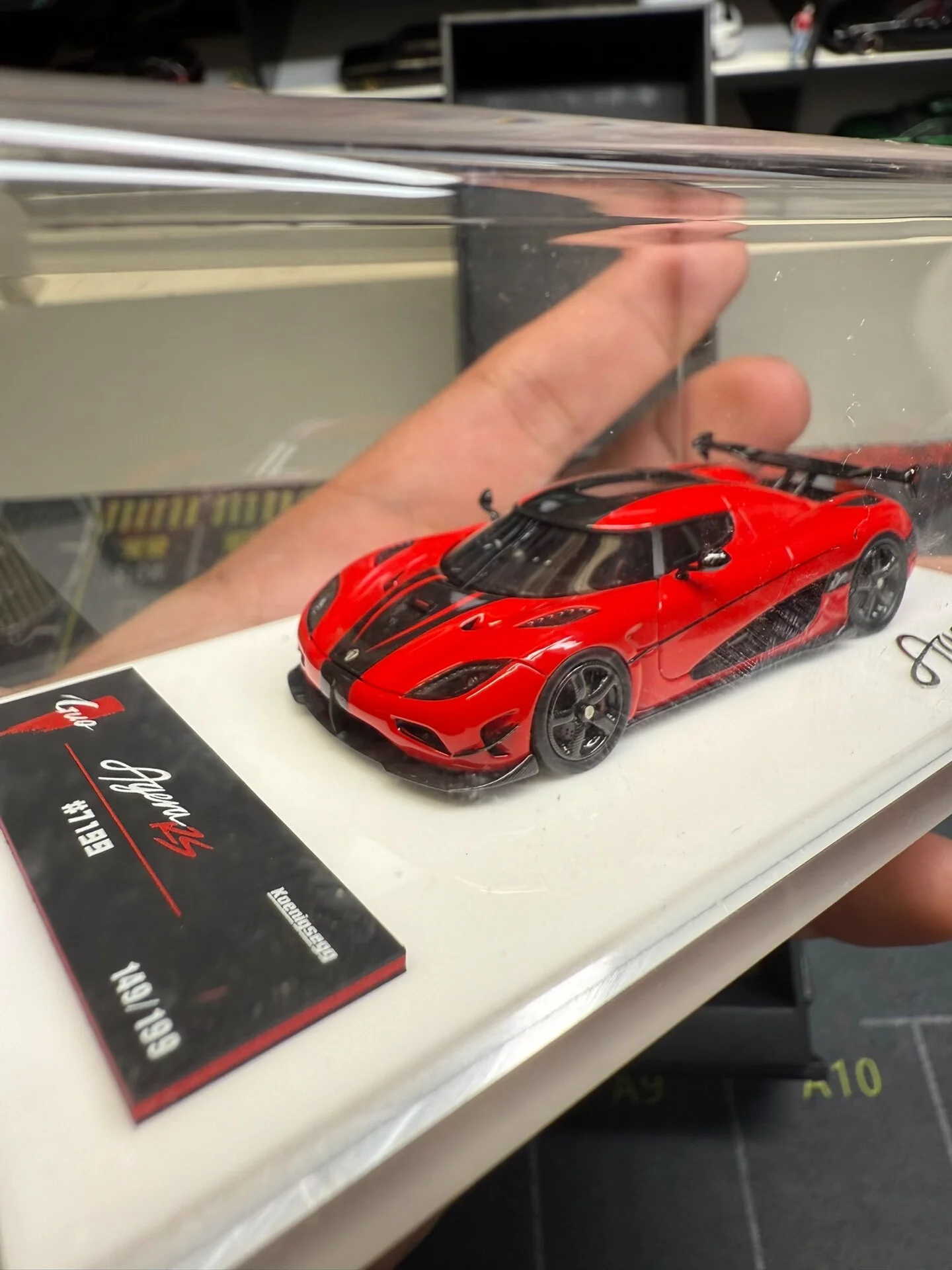 1:64 Scale Agera RS Red Resin Car Model