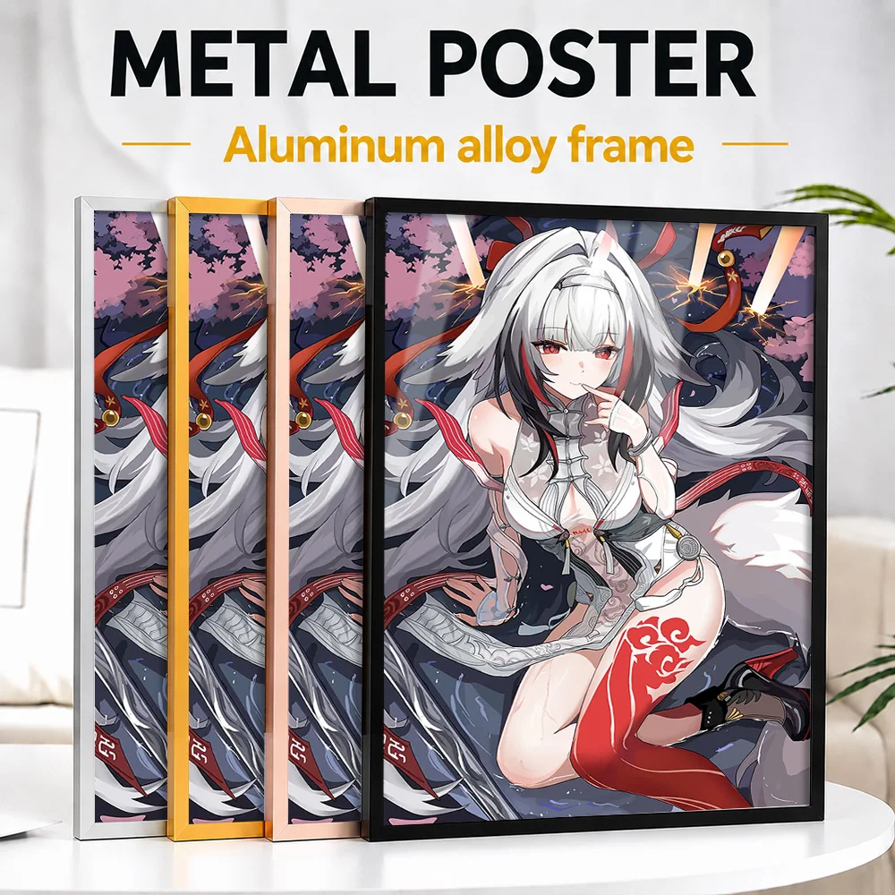 Zenless Zone Zero Ye Shunguang Framed Metal Poster Personalized Hero Tribute Wall Art Designed For Game Room And Player Gift