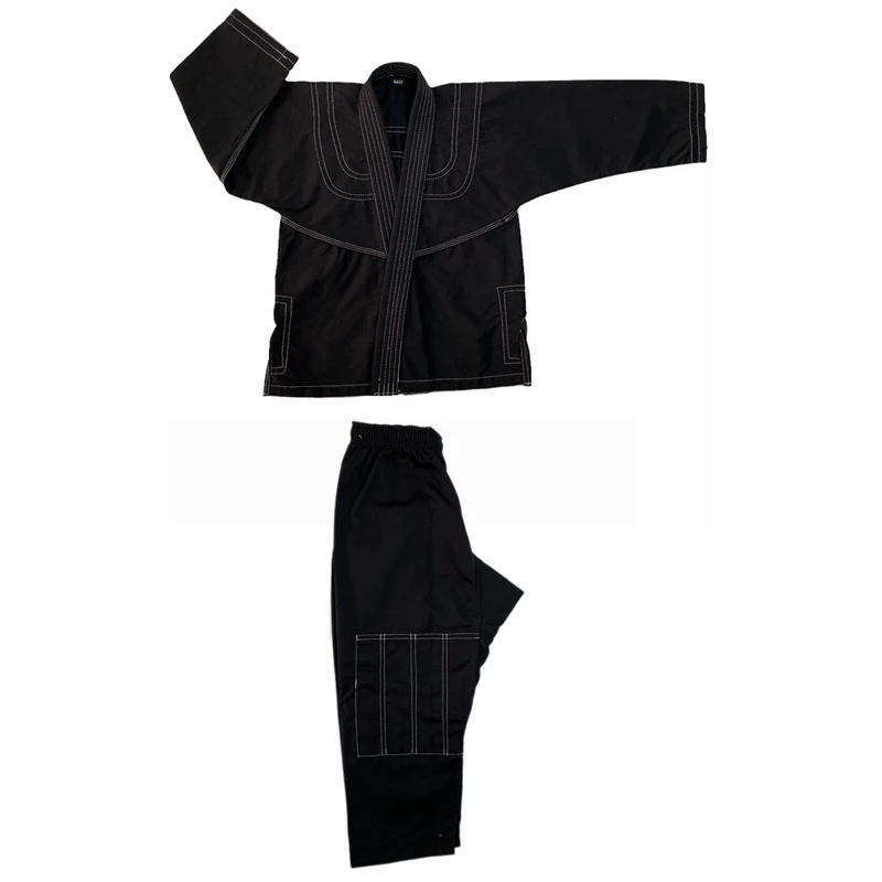 Ultra Light BJJ Brazilian Jiu Jitsu Gi for Kids with Preshrunk Fabric and Free Belt A Rope Drawstring With Elastic Waistband