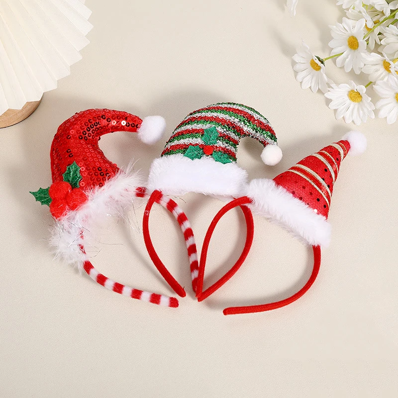 1 pçs criativo nova atmosfera de natal festa bandana fontes de festa natal decorativo acessórios para o cabelo para mulher crianças