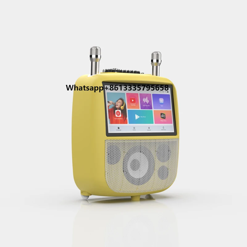 

2024 New Trend Portable 15.6 Inch Screen Karaoke System Easy Carry Indoor/Outdoor KTV Machine Sound Bar Type