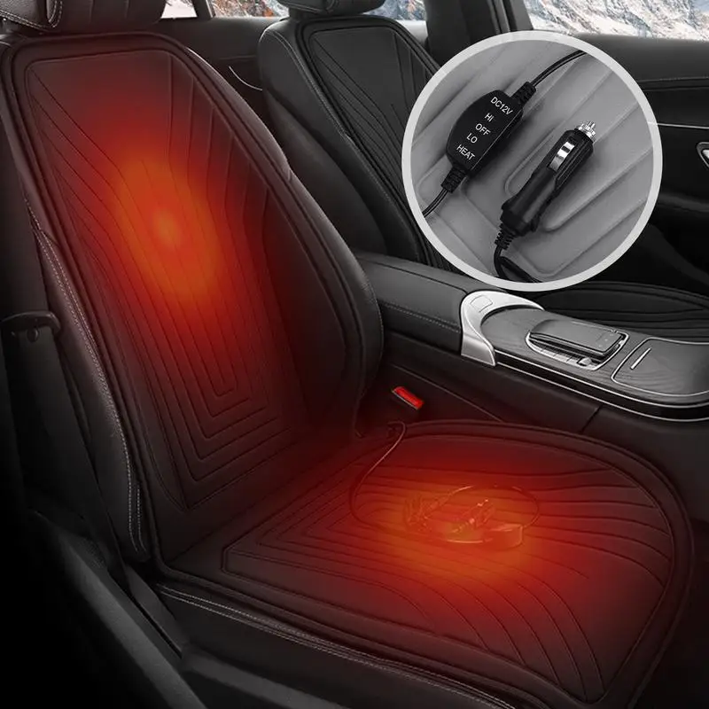 Heated Car Seat Cover Car Heating Cushion Winter Heated Seats 12V Seat Cushion Car Seat Warmer For Front/Rear Seats Cardriver