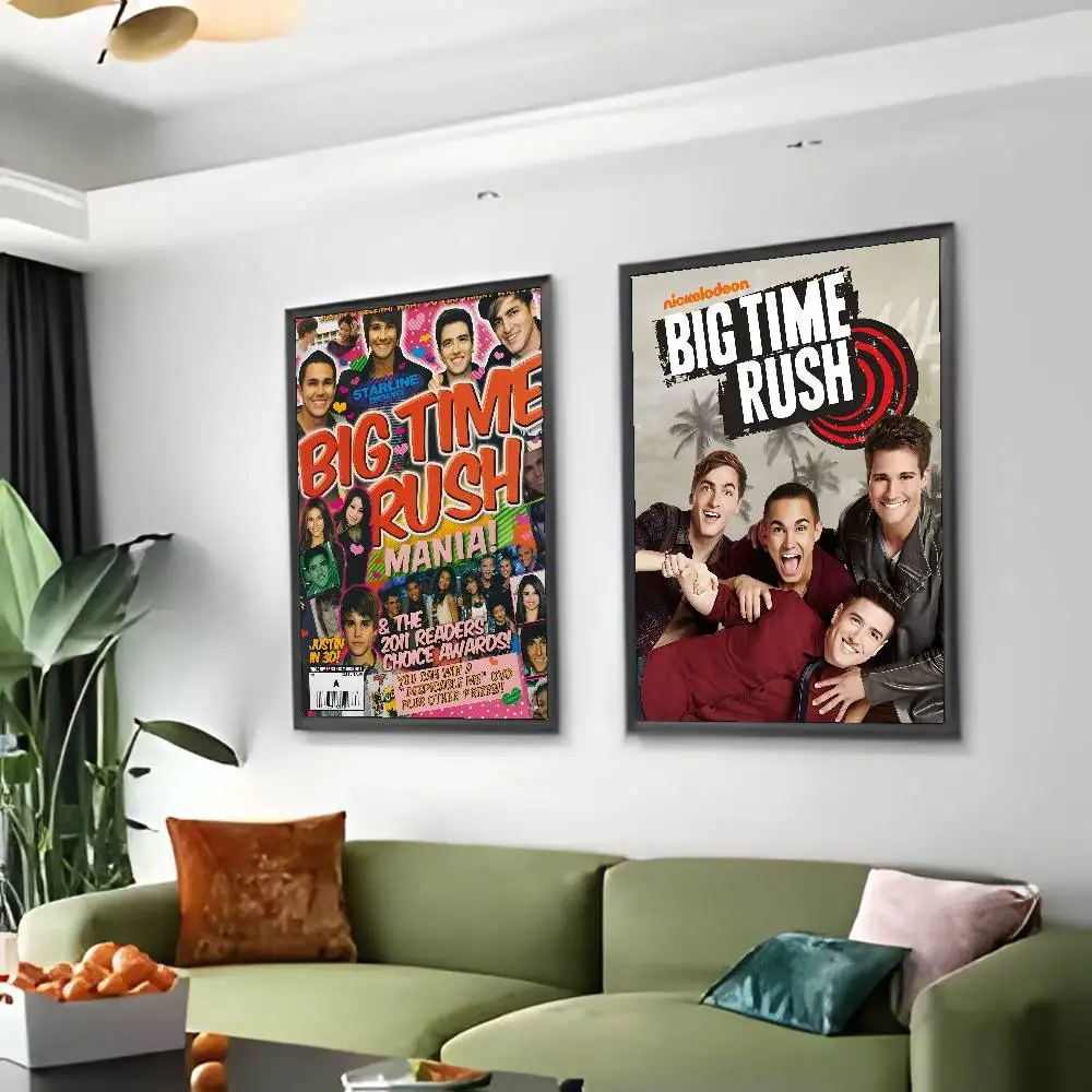 ملصق لوحة ملصق Big Time Rush مع مطبوعات هدية تزيين غرفة النوم وغرفة المعيشة