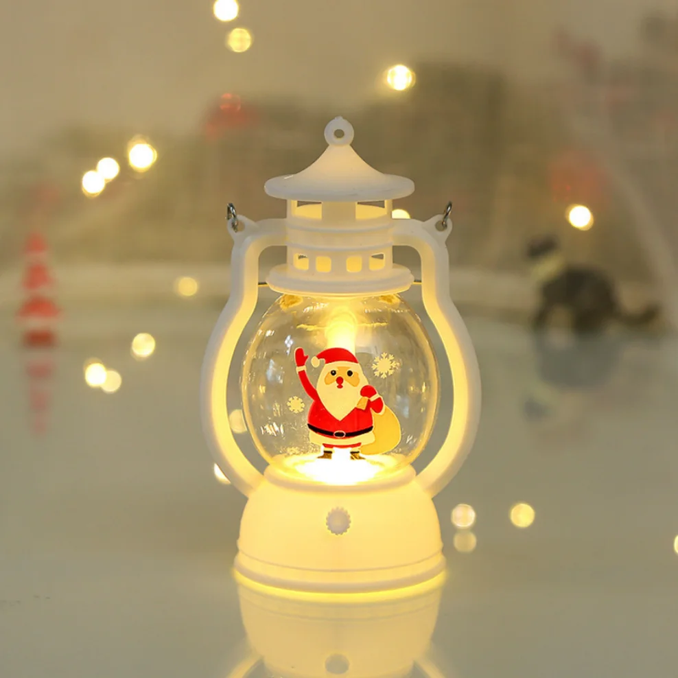 OuuZuu Led Lantern Christmas Decoration Lantern Christmas Vintage Castle Hanging LED Light Retro Candle Holder Lantern hang lamp