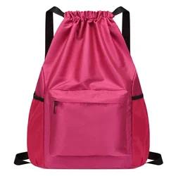 2024 HOT Drawstring Backpack Fashion School Gym Drawstring Bag Casual String Knapsack School Back Pack For Teenager Women Men