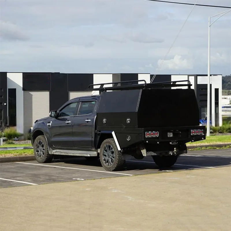 Dual/single/extra 4X4 Cab Aluminum Ute Tray and Canopy with Dog Box and Toolbox