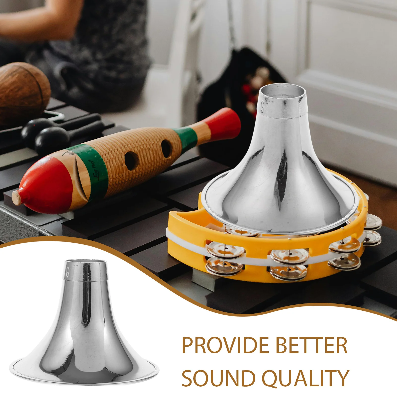 

Durable Thickened Metal Suona Horn Accessory Replacement Repair Part Professional Suona Instrument Sound Amplifier Supply