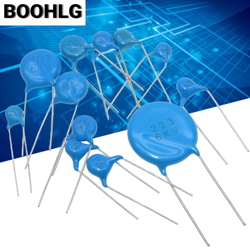 Керамический чип-конденсатор высокого напряжения 6 кВ 100PF 220PF 330PF 470PF 680PF 1000PF 2200PF 3300PF 4700PF 10000PF 101 102 103 471 5P 223