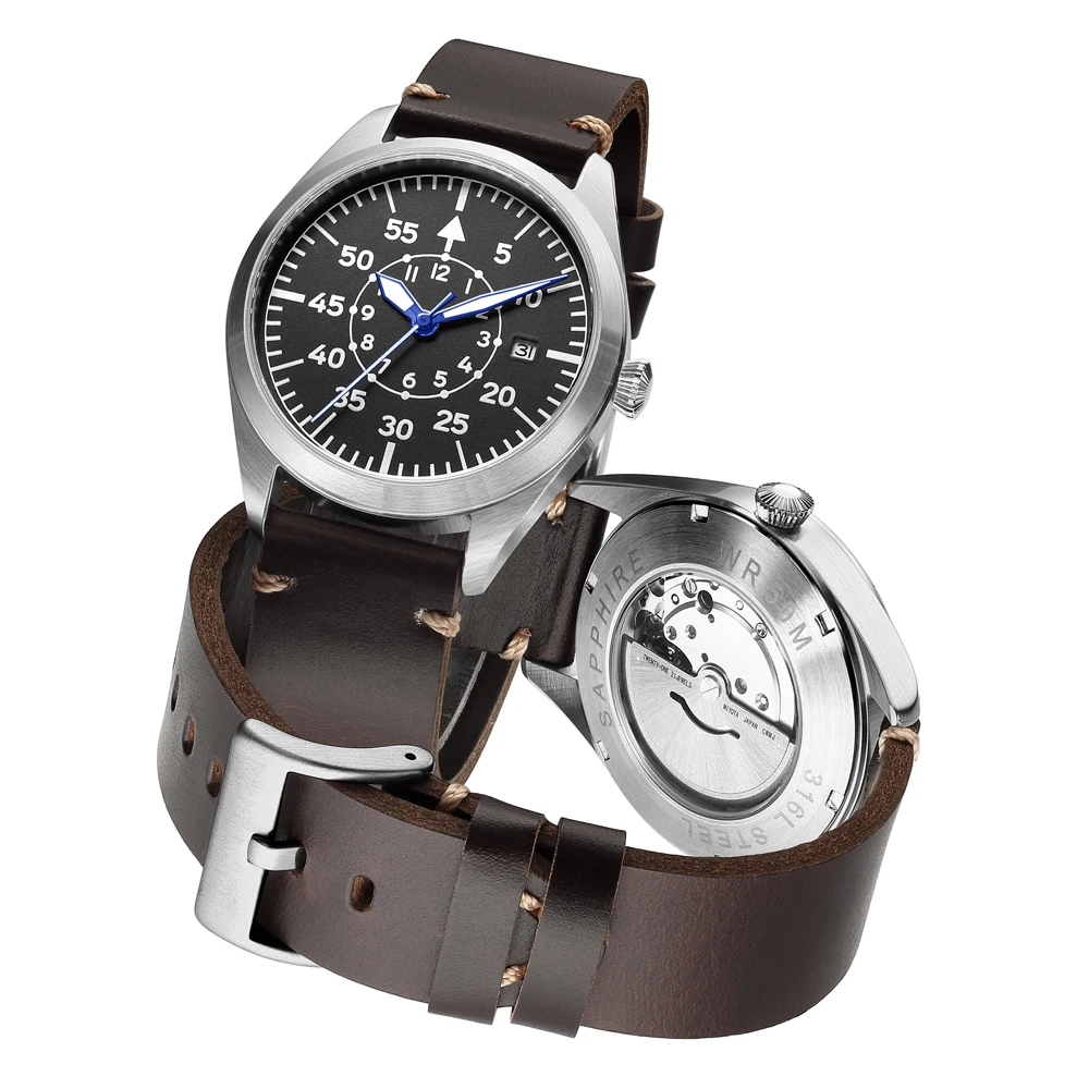 

Automatic Pilot Watch Flieger A Type B Aviator Field Reloj Piloto Relogio Mechanical Wristwatch Orologio Pilota Montre Pilote