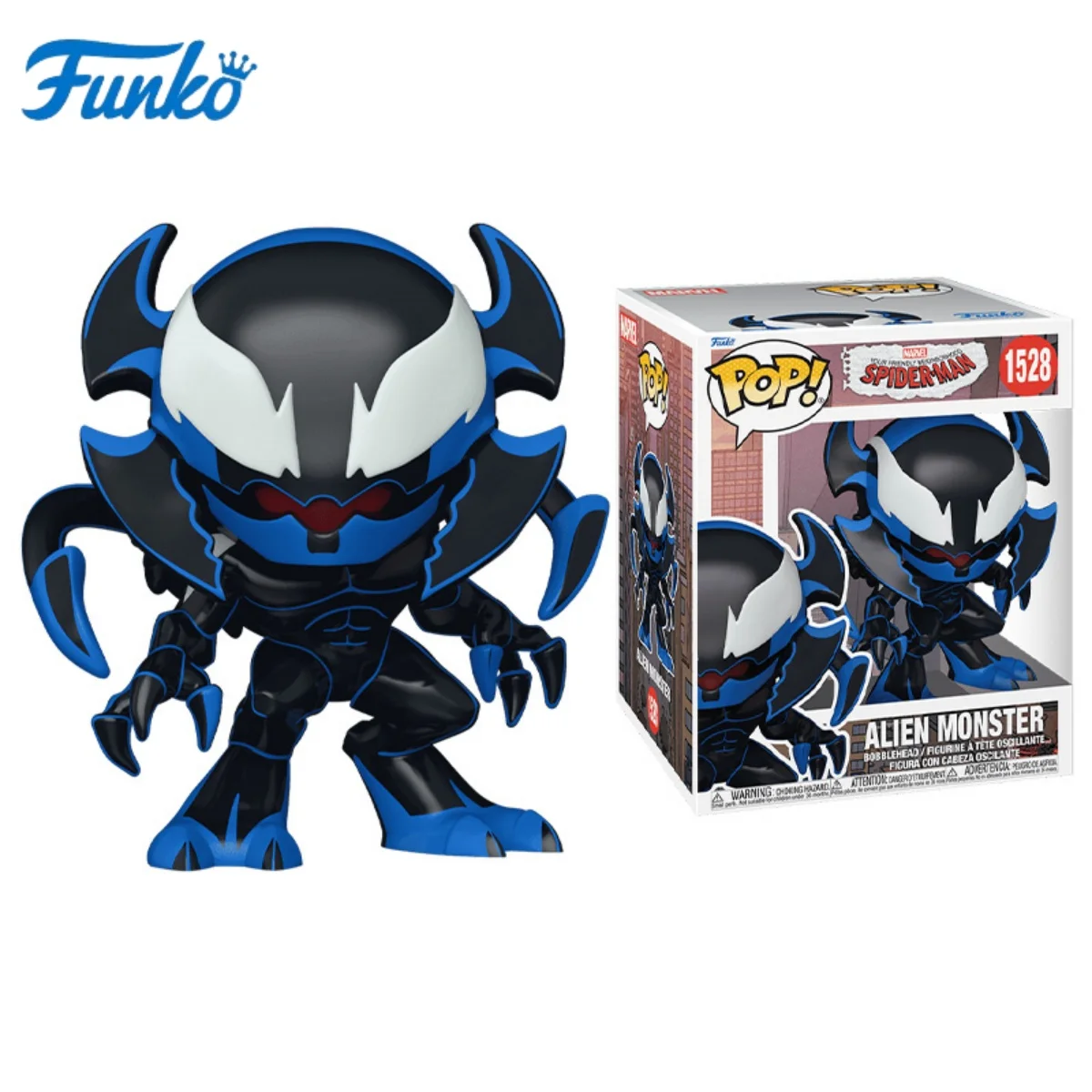

Funko Pop Super Alien Monster Action Figure Anime Friendly Neighborhood Spider Man Lineup Figure Model Cool Desk Decoration Gift