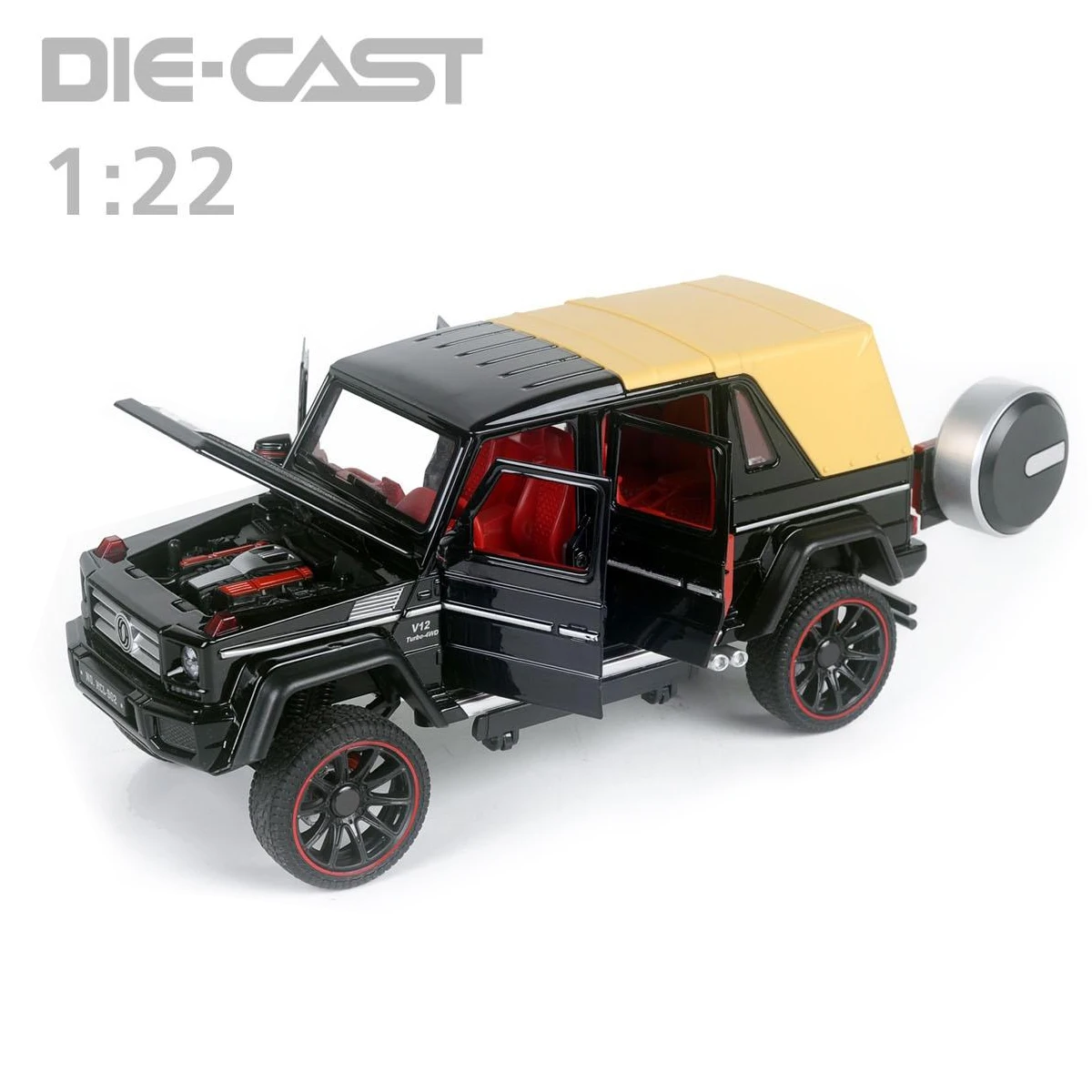 

1:22 модель автомобиля Cabriolet из сплава, игрушечный автомобиль с высокой имитацией, набор коллекционных украшений, детский подарок на день рождения со светом и звуком, отступить назад