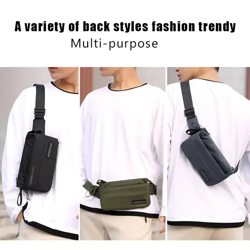 2024 NEW Hot Sale Men Fanny Pack Female New Sport Fashion Waterproof Chest Packs Unisex Waist Bag Multifunctional Storage 4 Bags