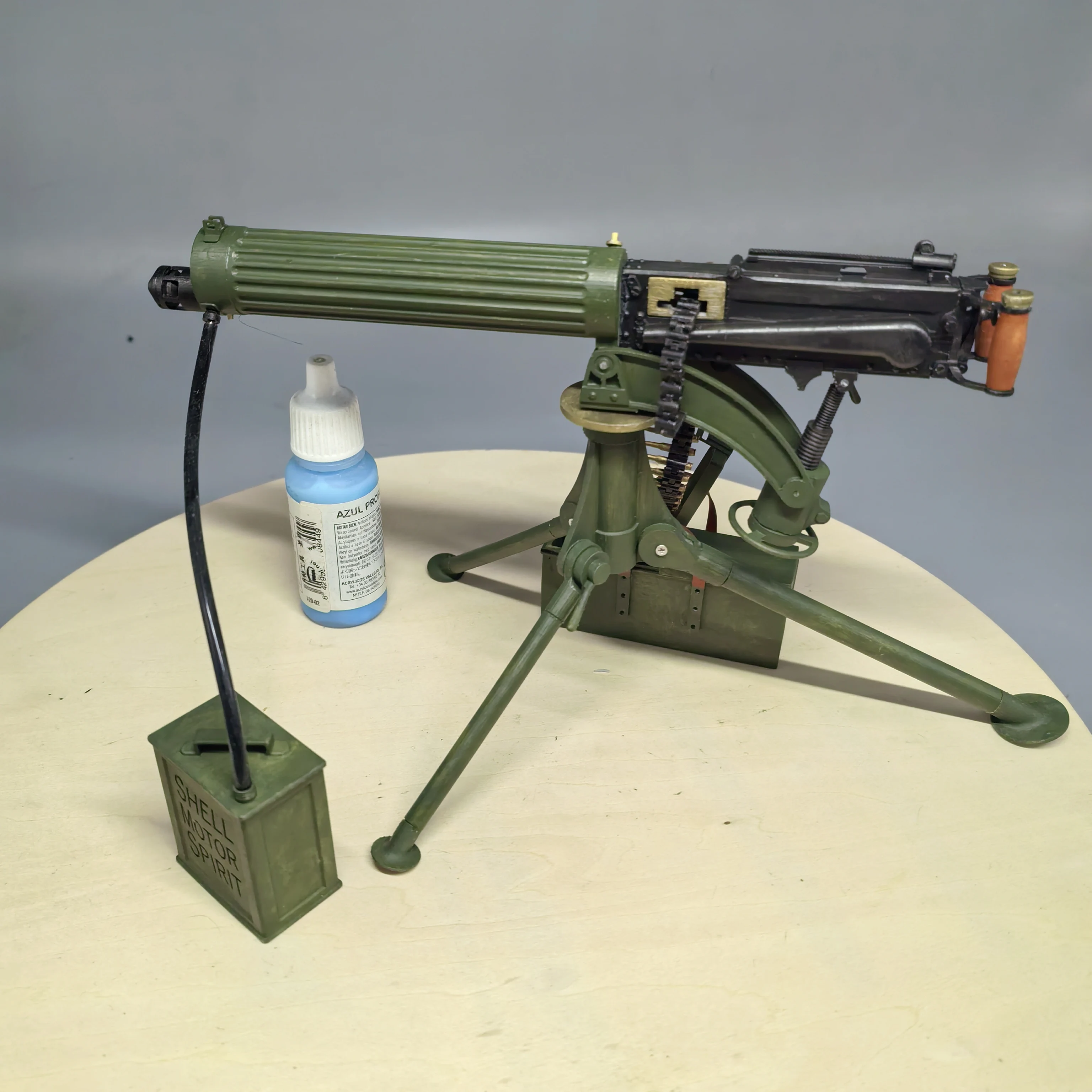 1/6 ثلاثية الأبعاد مطبوعة فيكرز آلة ثقيلة مسدس لعبة نموذج عالية التفاصيل مصغرة لشخصيات العمل 12 بوصة قابلة للطلاء تحصيل