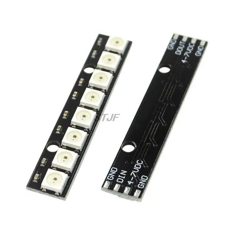 10PCS/LOT 8 channel WS2812 5050 RGB LED lights built-in full color-driven development board