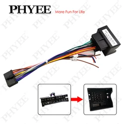 20 Pin to Quadlock Radio Wiring Harness Adapter, Quad Lock 40Pin Female Connector, for Volkswagen Seat Skoda BMW Ford