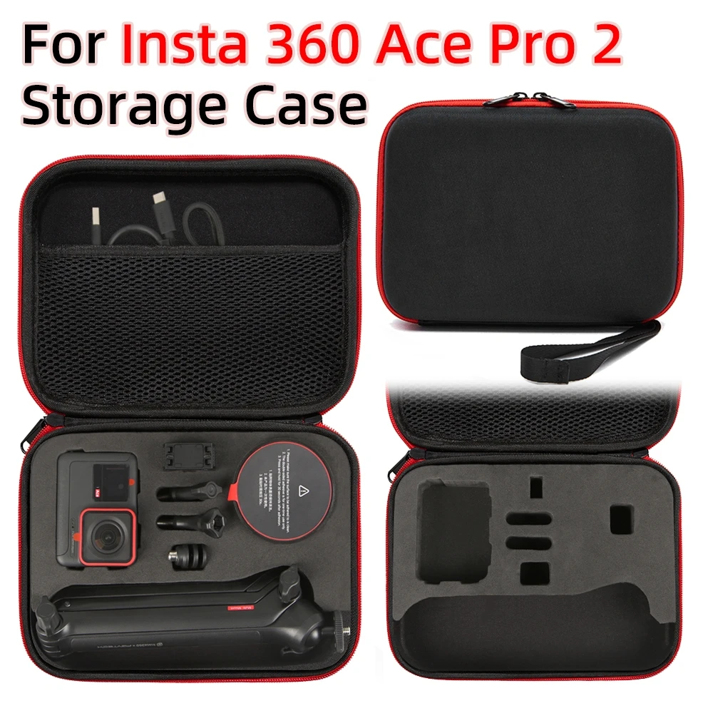 

Carrying Case For Insta 360 Ace Pro 2 Large Capacity Camera Bag Clutch Bag Accessory Bag