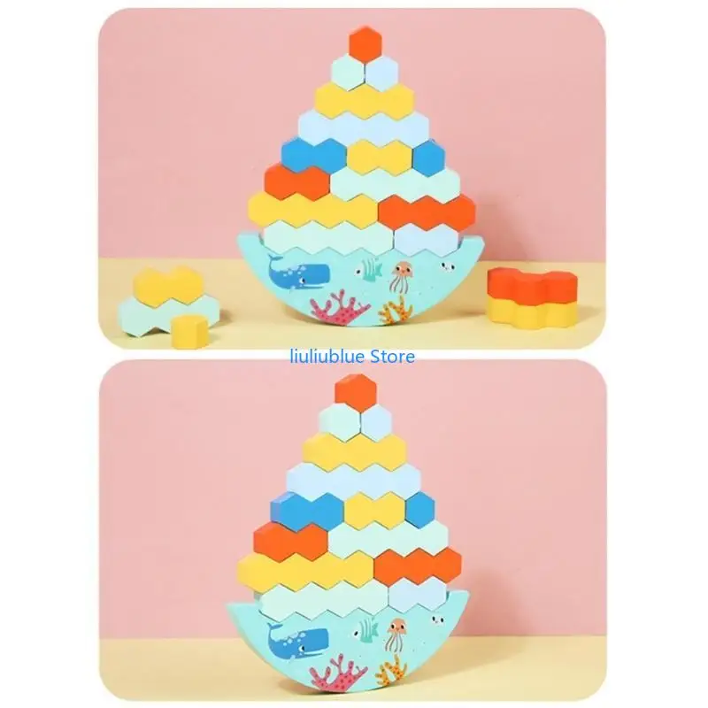 

Educational Stacking Game Stacking Toy Suitable for Age 18 Month+ Old Babies 62CF